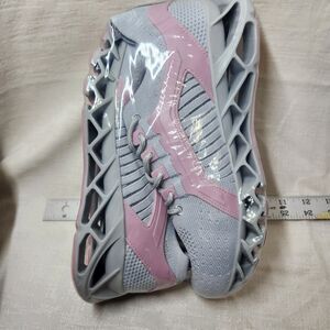 Umyogo Sneakers Pink Gray Size 9 40 Breathable Comfortable Runner Hiking Fashion